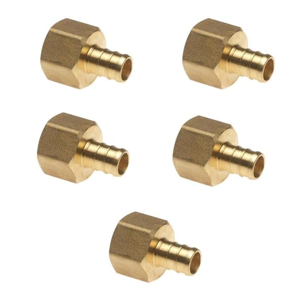 Apollo 1/2 in. Brass PEX-B Barb x 1/2 in. FNPT Adapter (5-Pack) (2)