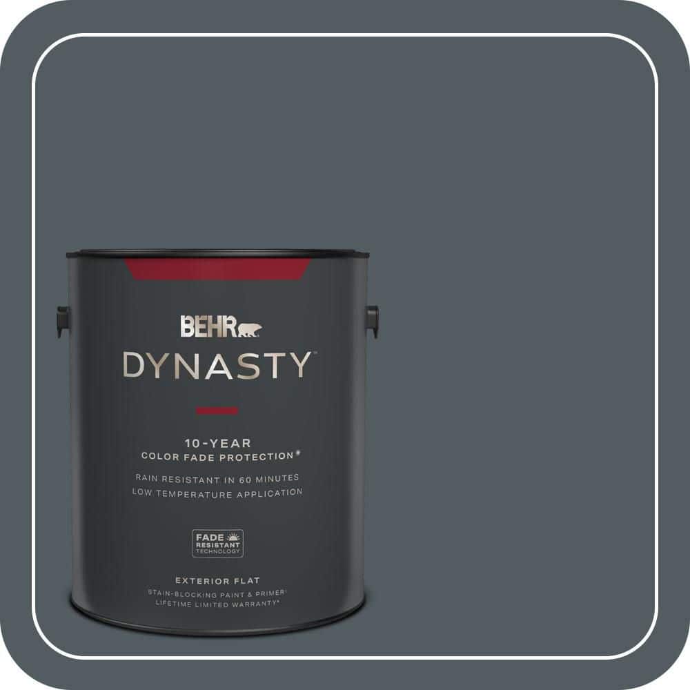 BEHR DYNASTY 1 gal. #PPU25-21 City Rain Flat Exterior Stain-Blocking Paint & Primer