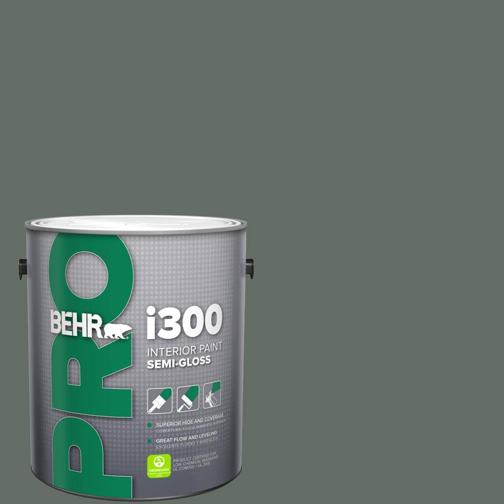BEHR PRO 1 gal. #700F-6 Dense Shrub Semi-Gloss Interior Paint
