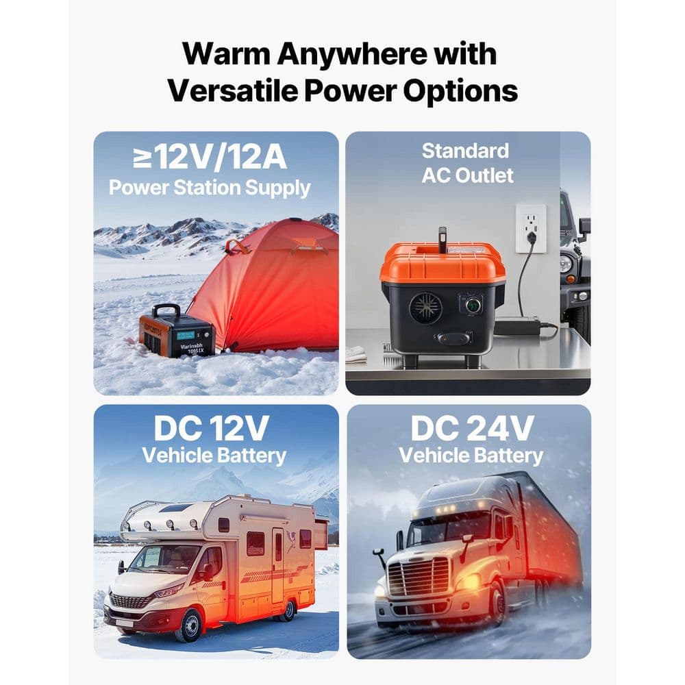 SKYSHALO Diesel Heater,27296 Btu 8KW All in One Portable Diesel Air Heater, 1.1Gal.Fuel Tank for Garages,Space Heater,2025 update (3)