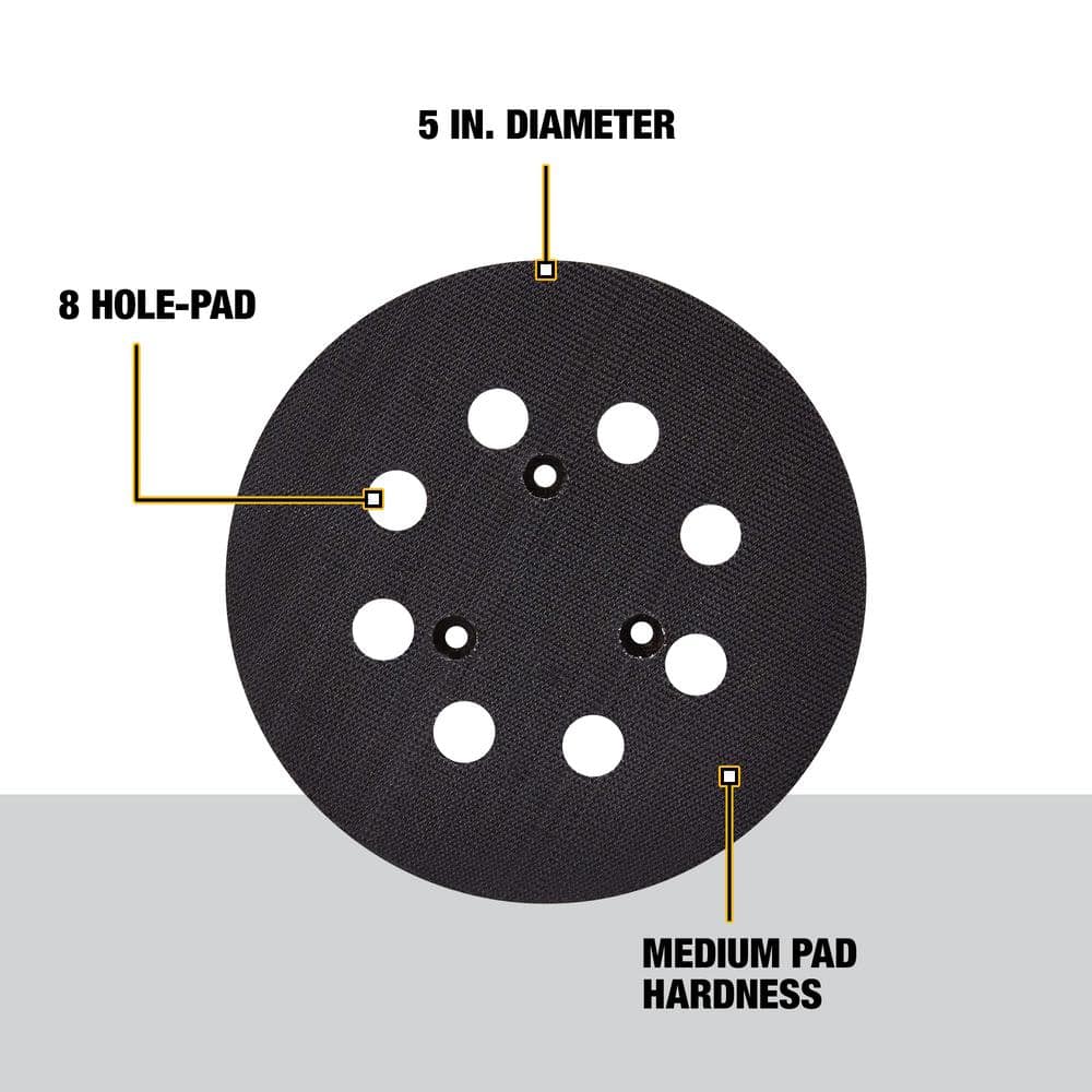 DEWALT 5 in. Random Orbit Palm Sander Pad (3)