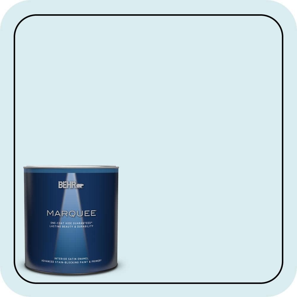 BEHR MARQUEE 1 qt. #550C-1 Airy Satin Enamel Interior Paint & Primer
