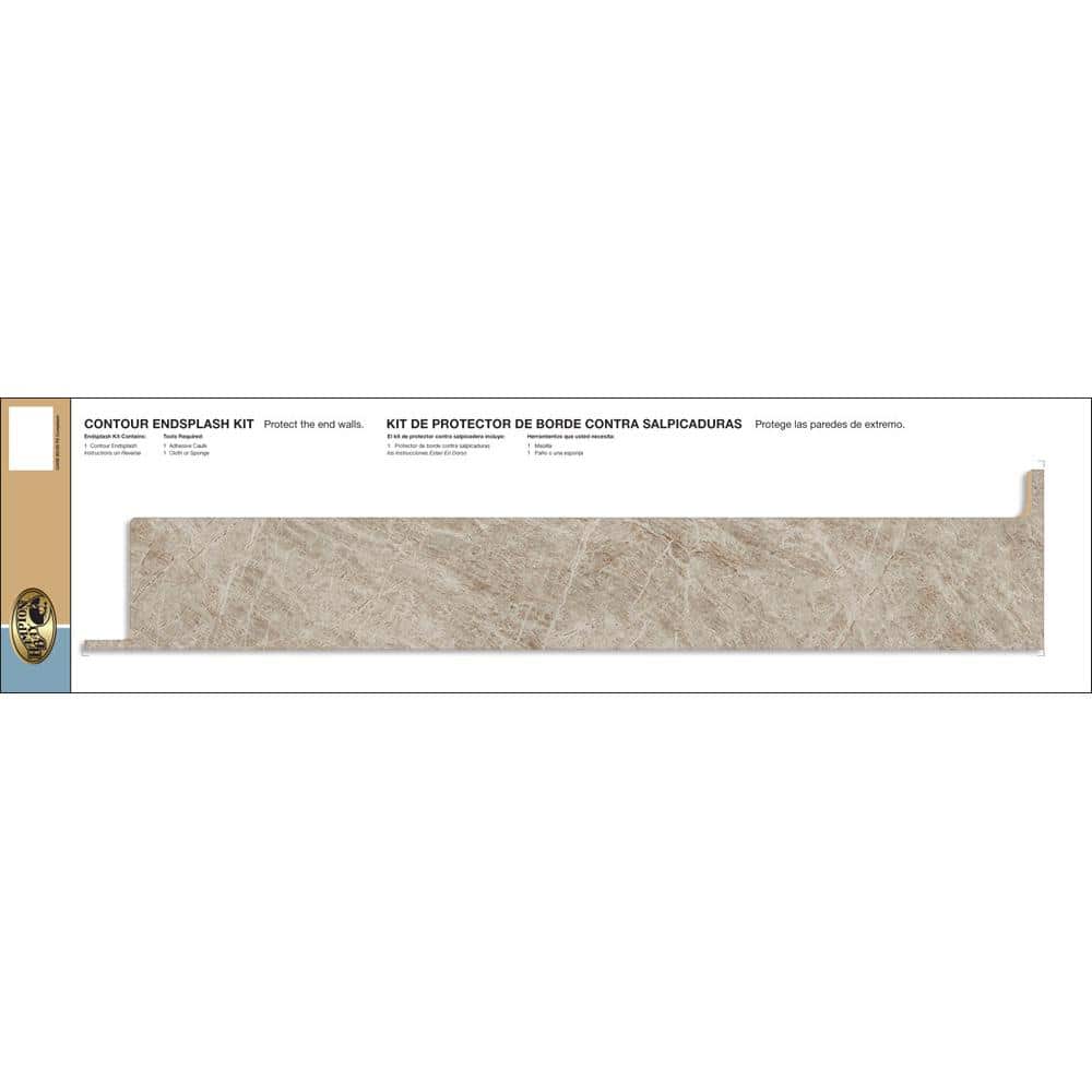 Hampton Bay Laminate End Splash Kit in Taj Mahal with Eased Edge (1)