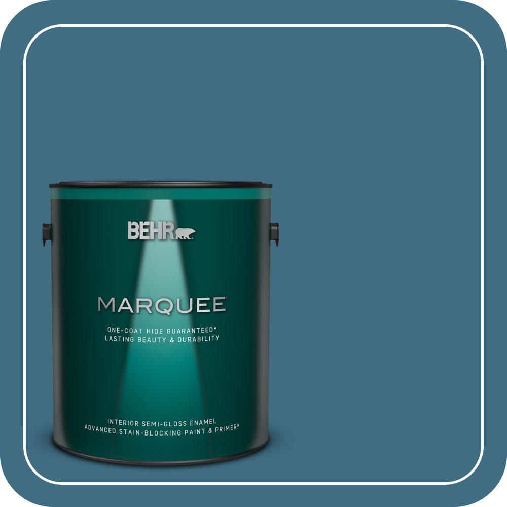 BEHR MARQUEE 1 gal. #560D-6 Seven Seas Semi-Gloss Enamel Interior Paint & Primer