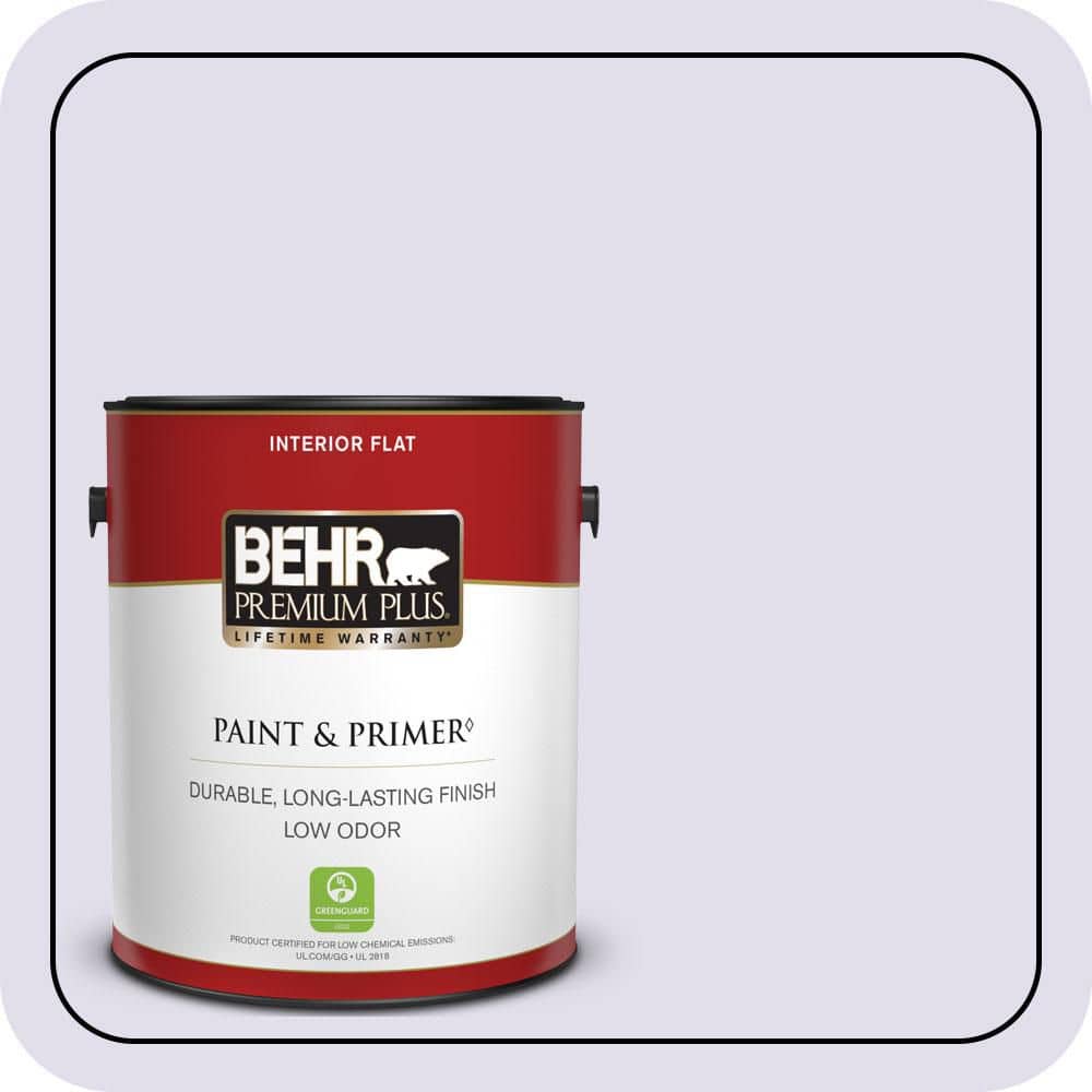 BEHR PREMIUM PLUS 1 gal. #M560-1 Sweet Bianca Flat Low Odor Interior Paint & Primer