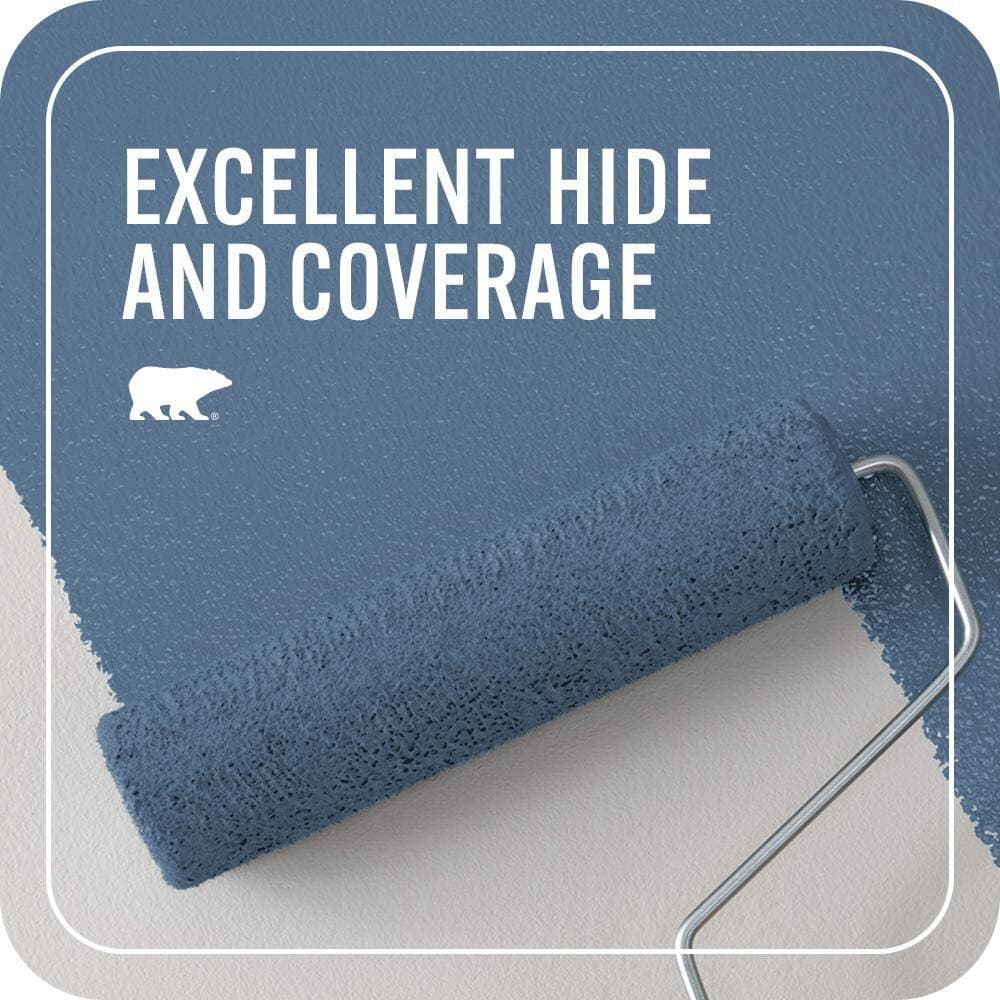 BEHR PREMIUM PLUS 1 gal. #PPU14-18 Laguna Blue Flat EcoMix Plant-Based Interior Paint & Primer (2)
