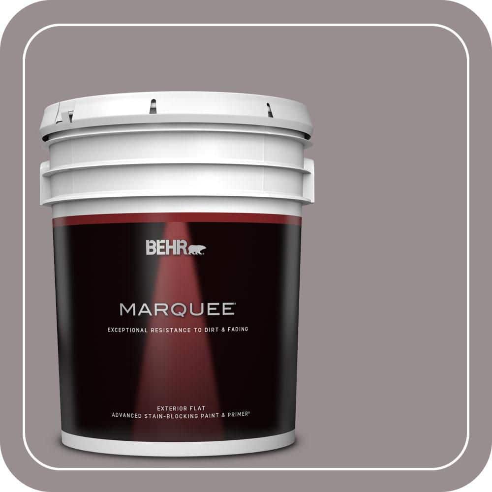 BEHR MARQUEE 5 gal. #QE-60 Heather Moor Flat Exterior Paint & Primer