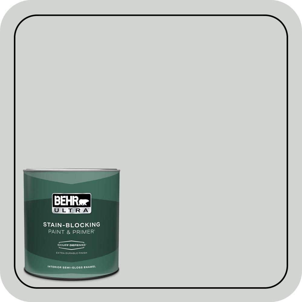 BEHR ULTRA 1 qt. #PPU26-11 Platinum Extra Durable Semi-Gloss Enamel Interior Paint & Primer