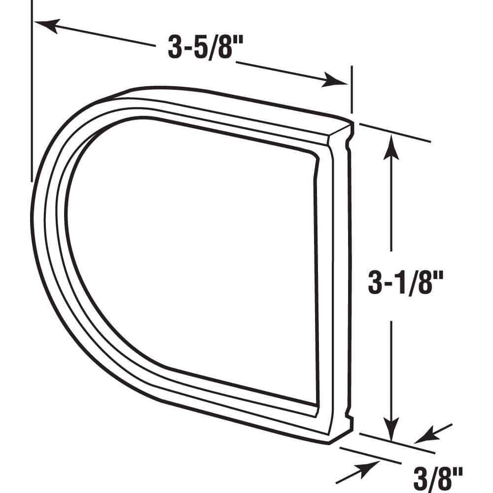 Prime-Line 1/4 in. Deadlock Shim Plate, Brass for Deadbolt (2)