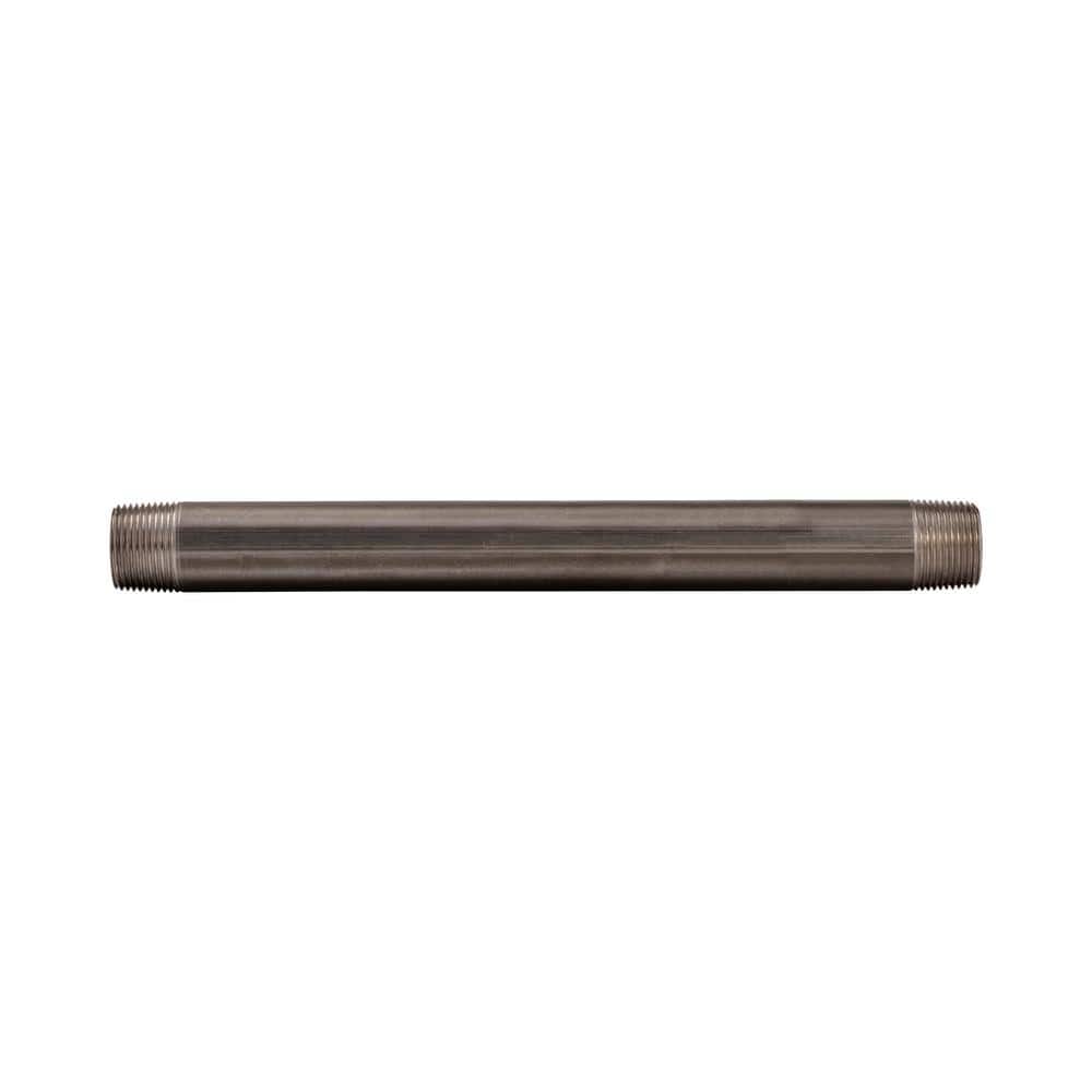 Southland 3/4 in. 10 in. Black Steel Nipple (2)