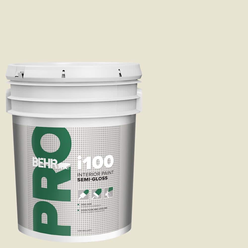 BEHR PRO 5 gal. #73 Off White Semi-Gloss Interior Paint (1)