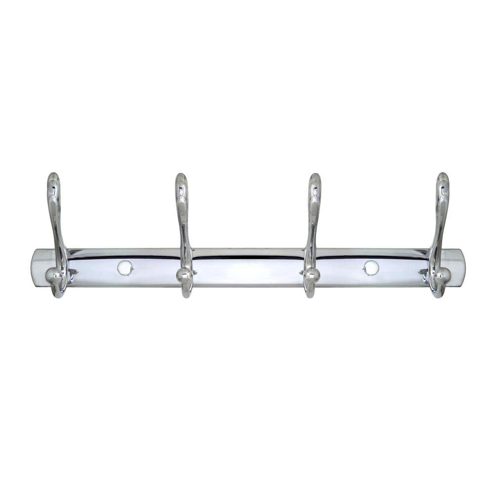 MODONA Large 4-Pronged Robe and Towel Hook in Polished Chrome (3)