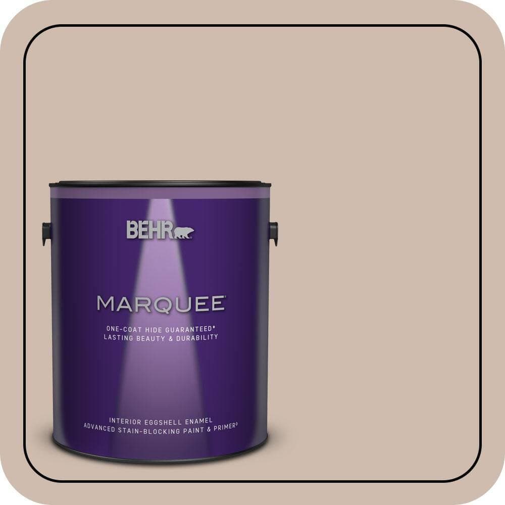 BEHR MARQUEE 1 gal. #N190-3 Windrift Beige Eggshell Enamel Interior Paint & Primer (1)