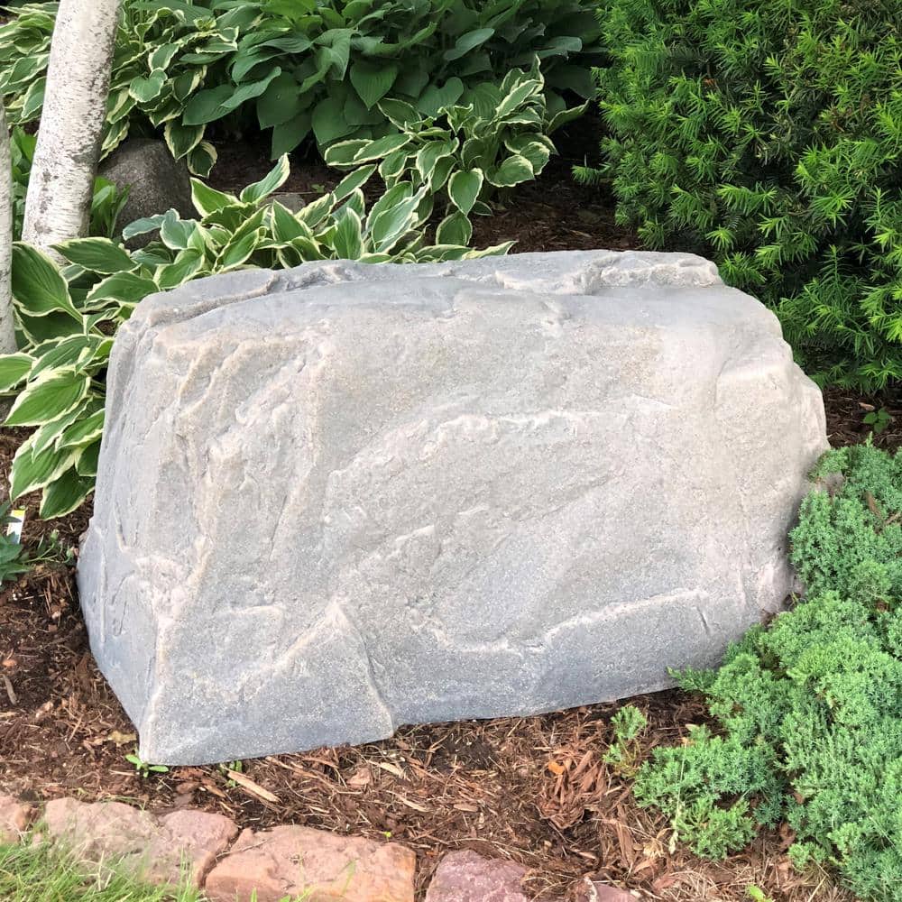 Dekorra 40 in. L x 24 in. W x 21 in. H Medium Plastic Rock, Sandstone Tan Granite (3)