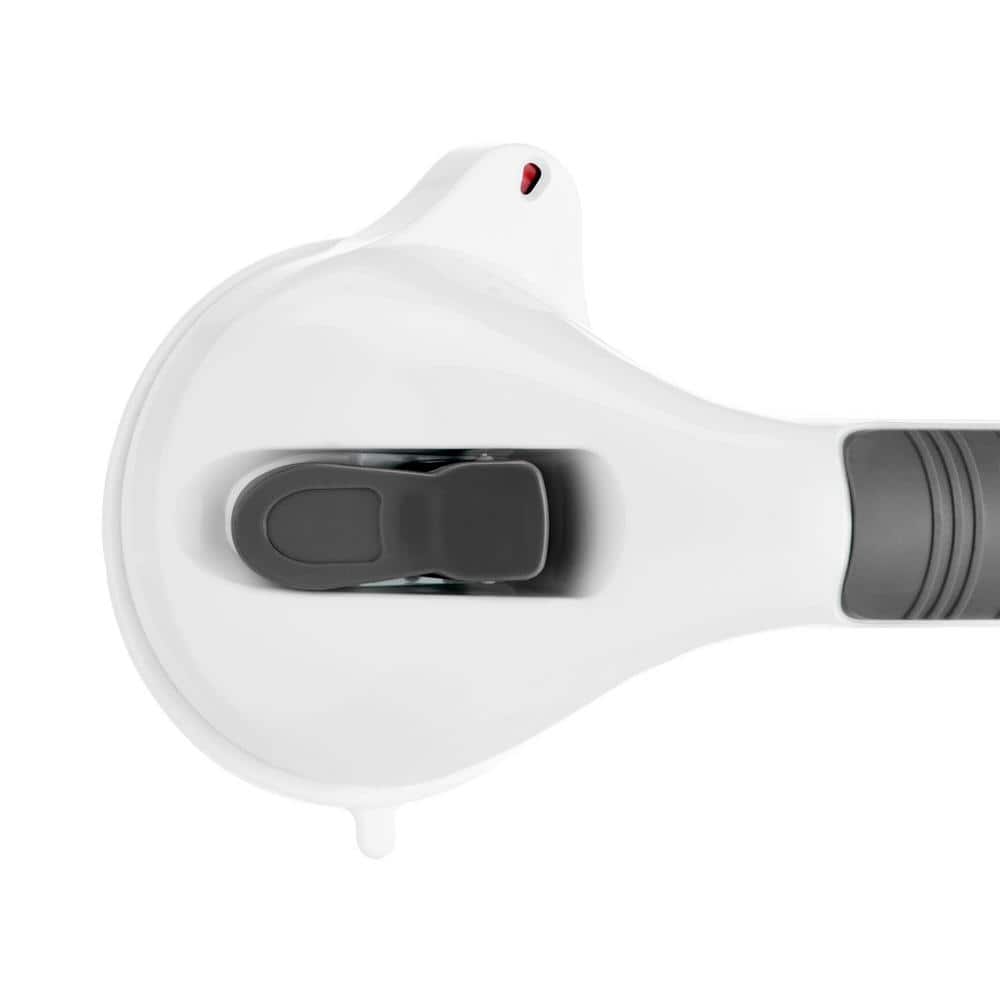 Glacier Bay 12 in. x 1-1/4 in. Suction Assist Bar with Suction Indicators in White (4)