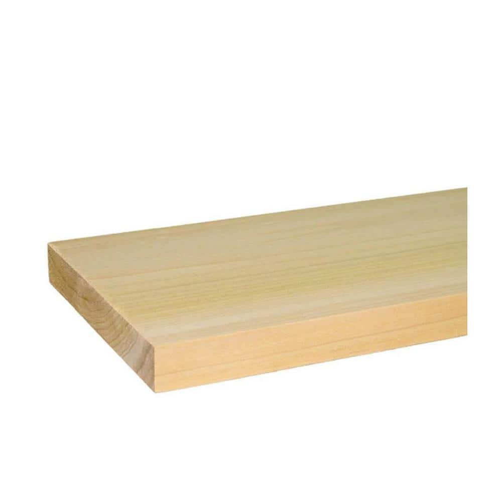 Unbranded Poplar Board (Common: 1 in. x 3 in. x R/L; Actual: 0.75 in. x 2.5 in. x R/L) (3)