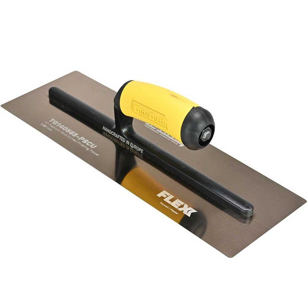 TapeTech 14" x 5" Gold Stainless Steel Finishing Trowel