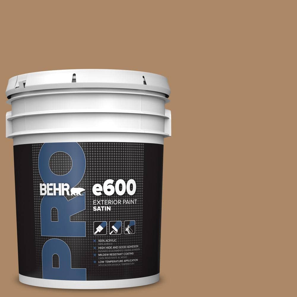 BEHR PRO 5 gal. #BIC-44 Chamois Leather Satin Exterior Paint