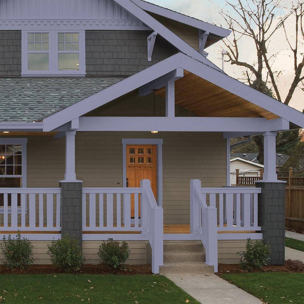 Glidden Premium 5 gal. PPG1169-5 Violet Verbena Semi-Gloss Exterior Latex Paint (3)