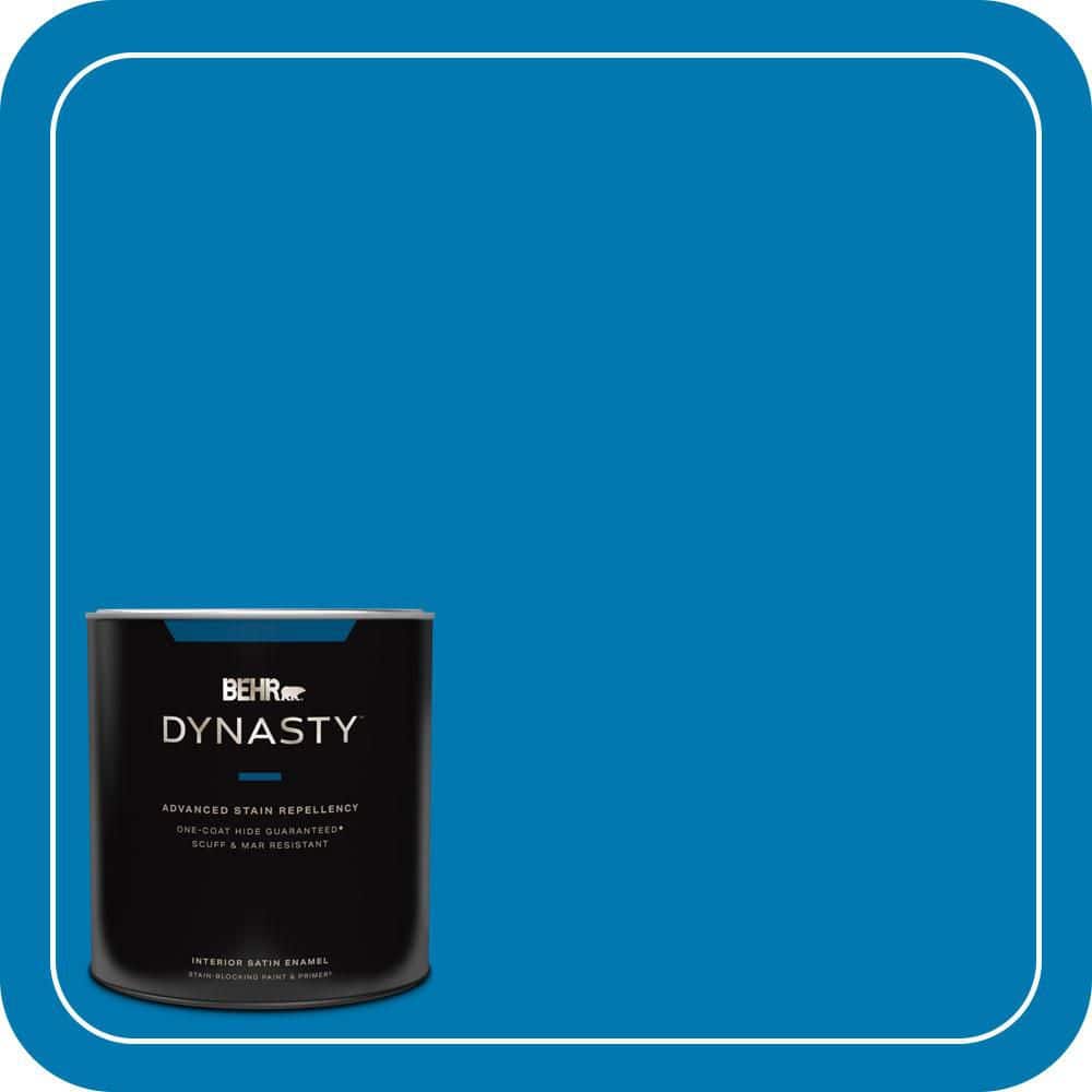 BEHR DYNASTY 1 qt. #S-G-540 Song Bird Satin Enamel Interior Stain-Blocking Paint and Primer