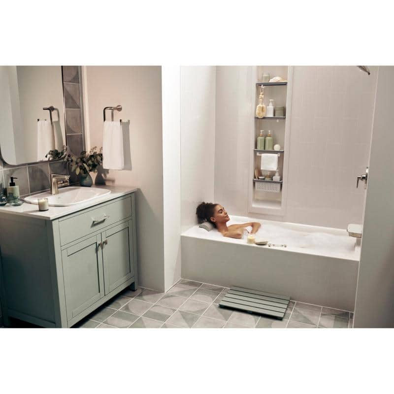 American Standard Aspirations 15 in. W x 65 in. H x 4.12 in. D in. Shower Niche Customizable Shower Shelf Unit in White (3)