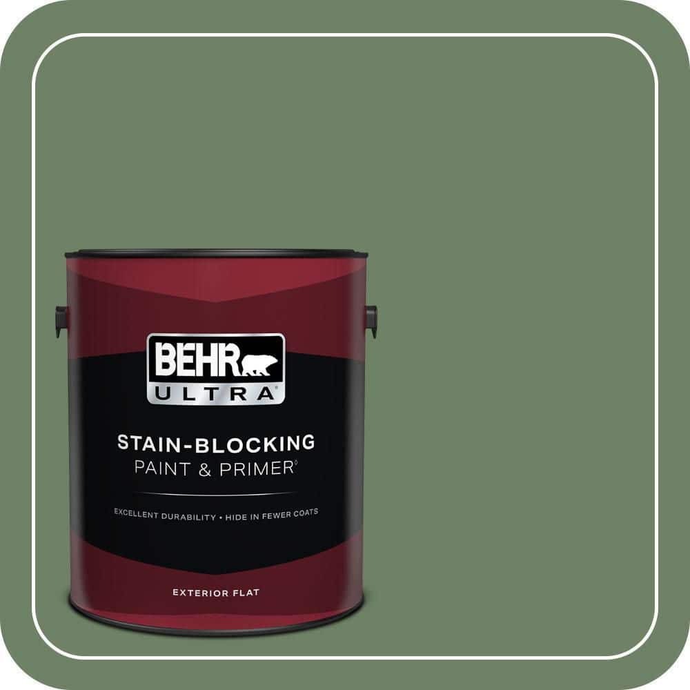 BEHR ULTRA 1 gal. #S390-6 Cliffside Park Flat Exterior Paint & Primer