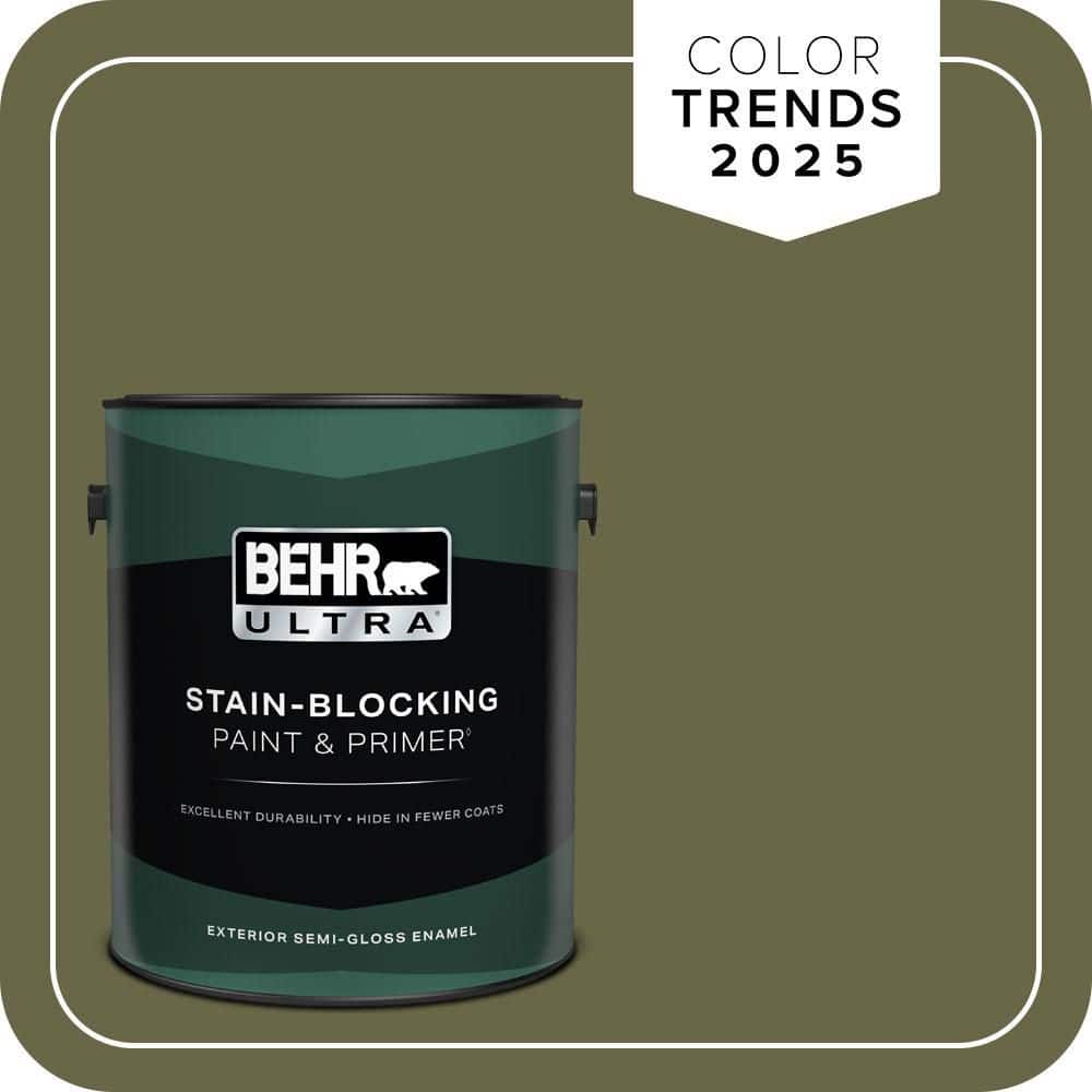 BEHR ULTRA 1 gal. #PPU9-24 Amazon Jungle Semi-Gloss Enamel Exterior Paint & Primer