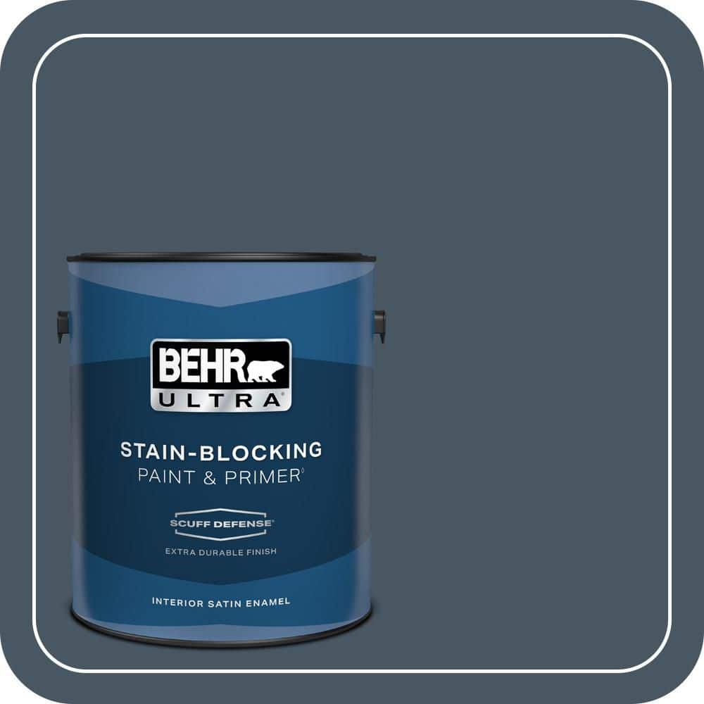 BEHR ULTRA 1 gal. #T13-13 Flapper Dance Extra Durable Satin Enamel Interior Paint & Primer