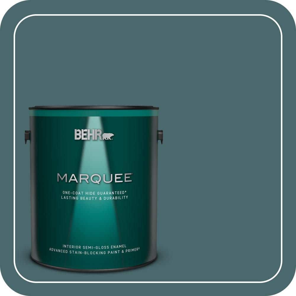 BEHR MARQUEE 1 gal. #500F-7 Mythic Forest Semi-Gloss Enamel Interior Paint & Primer