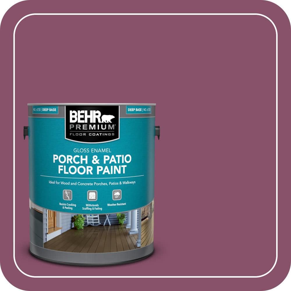 BEHR PREMIUM 1 gal. #M120-7 Raspberry Crush Gloss Enamel Interior/Exterior Porch and Patio Floor Paint