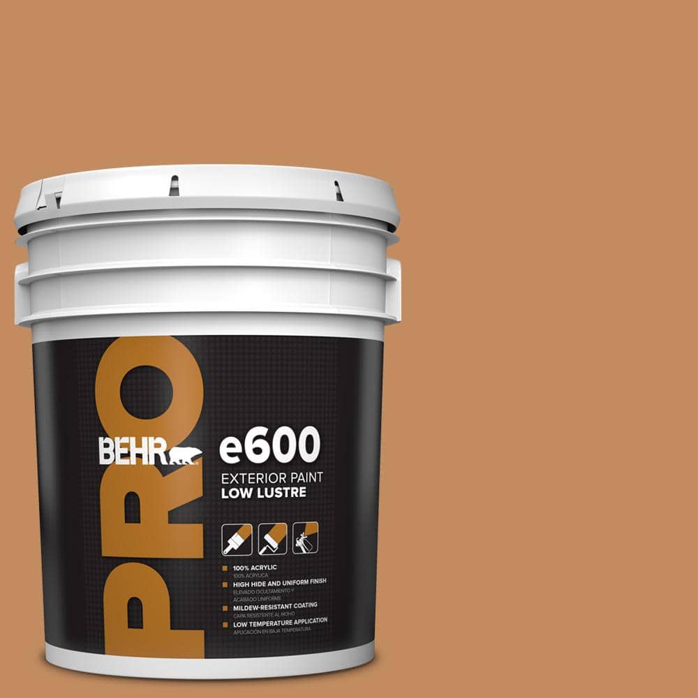 BEHR PRO 5 gal. #PPU3-13 Glazed Ginger Low Luster Exterior Paint
