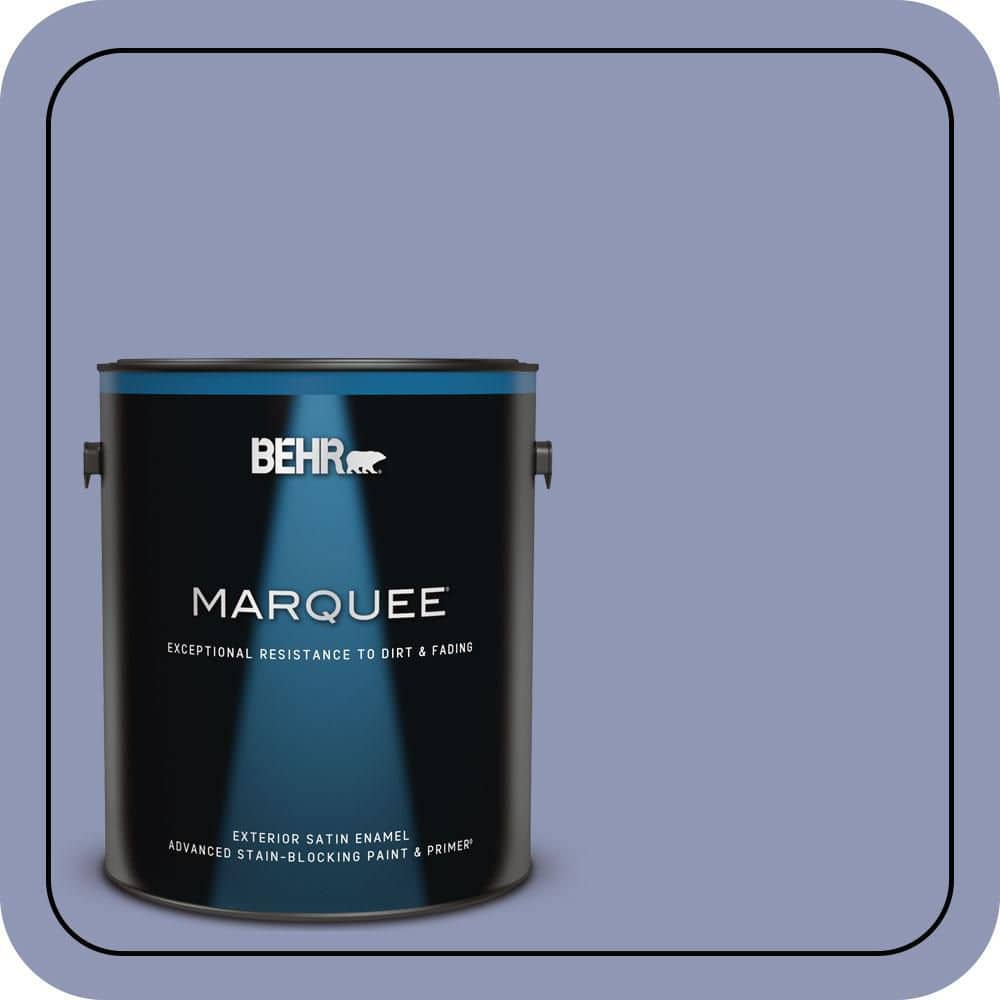 BEHR MARQUEE 1 gal. #S540-4 Vintage Ribbon Satin Enamel Exterior Paint & Primer