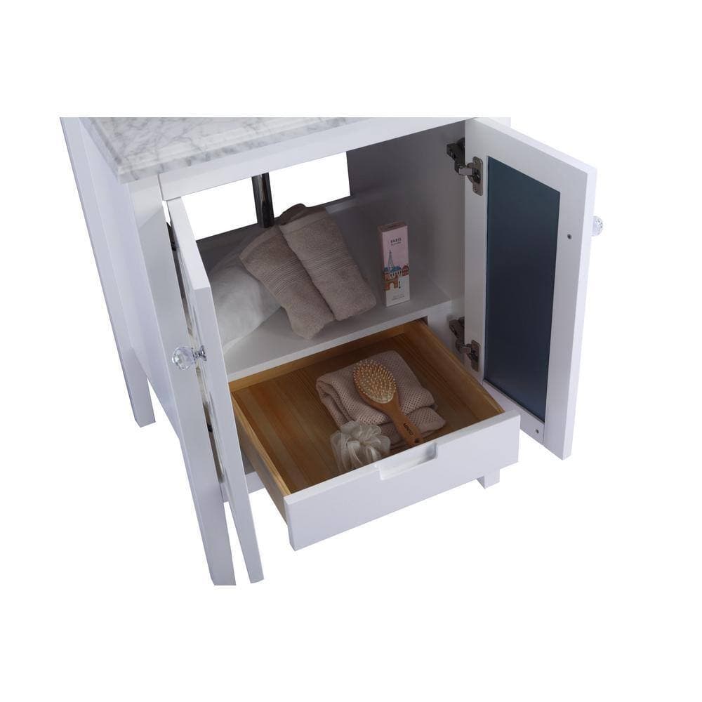 Laviva Mediterraneo 23.4 in. W x 21.7 in. D x 33.2 in. H Bath Vanity Cabinet without Top in White (2)