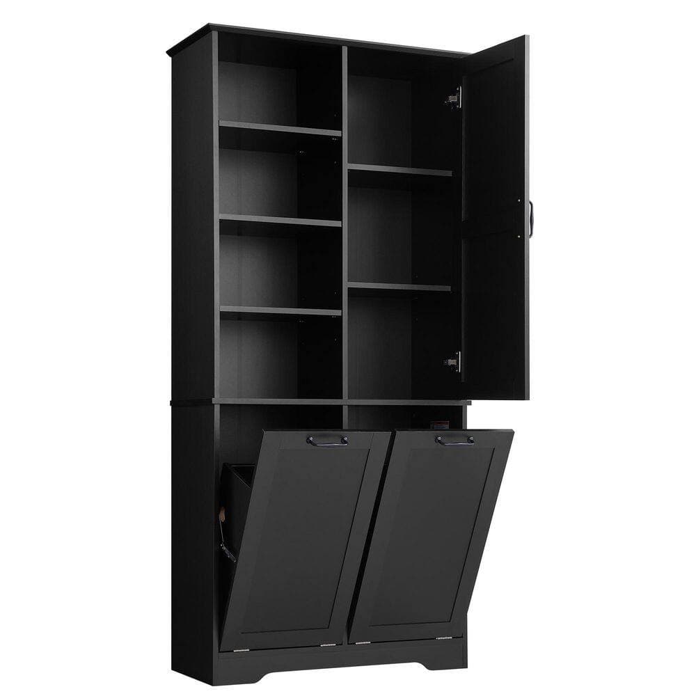 Boosicavelly 31 in. W 14 in. D 68 in. H Linen Cabinet (2)