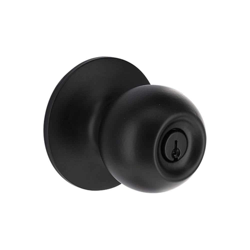 Defiant Saturn Matte Black Keyed Entry Door Knob