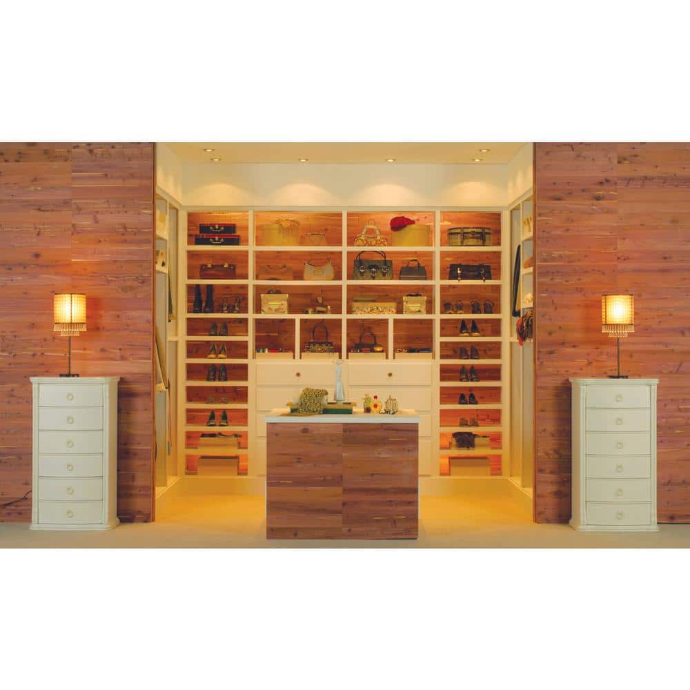 American Pacific 3-3/4 in. x Random Length Aromatic Red Cedar Shiplap Planking (15 sq. ft/pkg) (2)