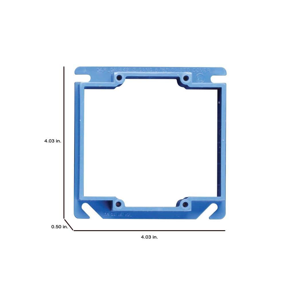 Carlon 2-Gang 1/2 in. Electrical PVC ENT Box Mud Ring (3)
