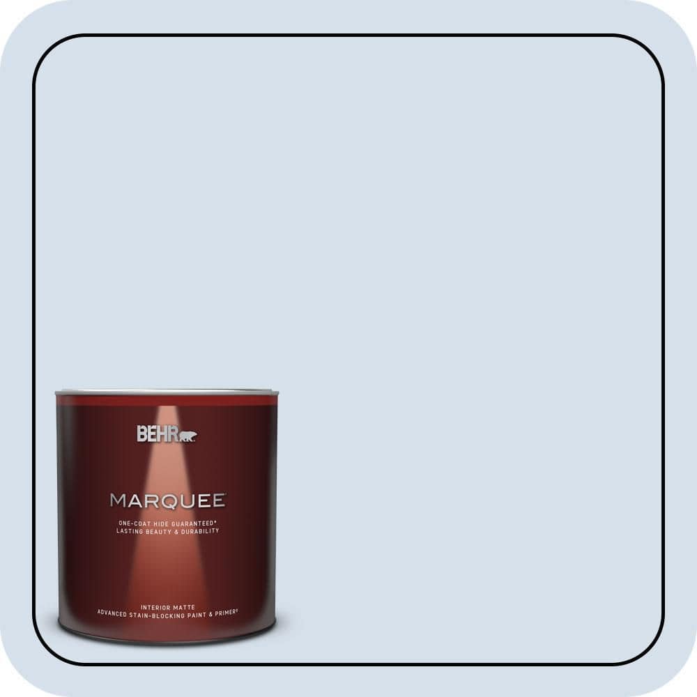 BEHR MARQUEE 1 qt. #610C-1 Northern Star Matte Interior Paint & Primer