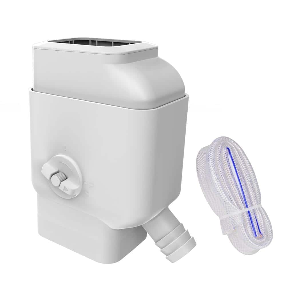 Unbranded Gutter Downspout Diverter with Filter Screen Adjustable Valve 4 ft Hose Fits 2 in x 3 in and 3 in x 4 in (1)