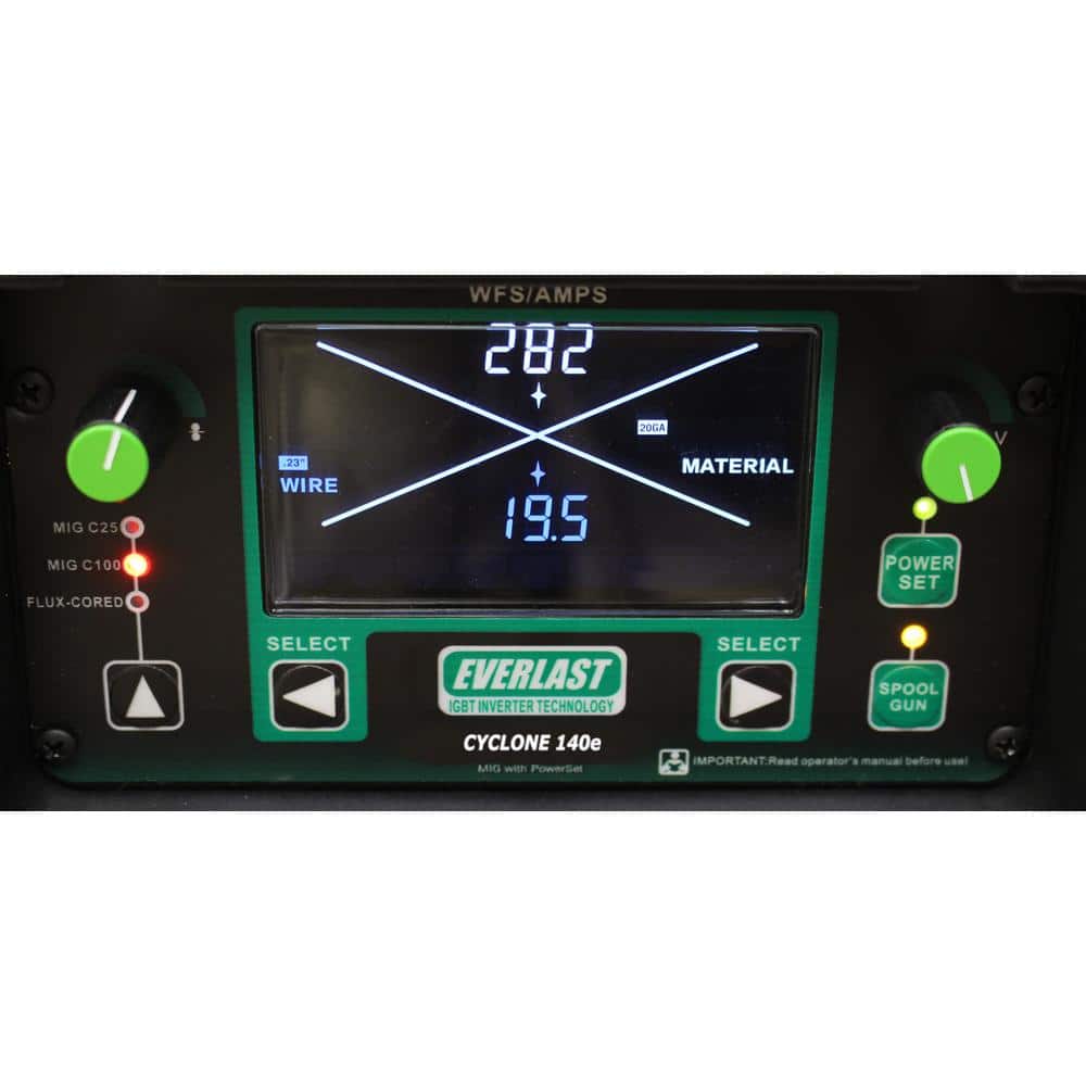 Everlast Cyclone 140E 140 Amp 120-Volt AC MIG/Flux-Core Welder (3)