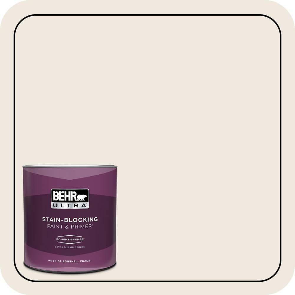 BEHR ULTRA 1 qt. #720C-1 White Truffle Extra Durable Eggshell Enamel Interior Paint & Primer