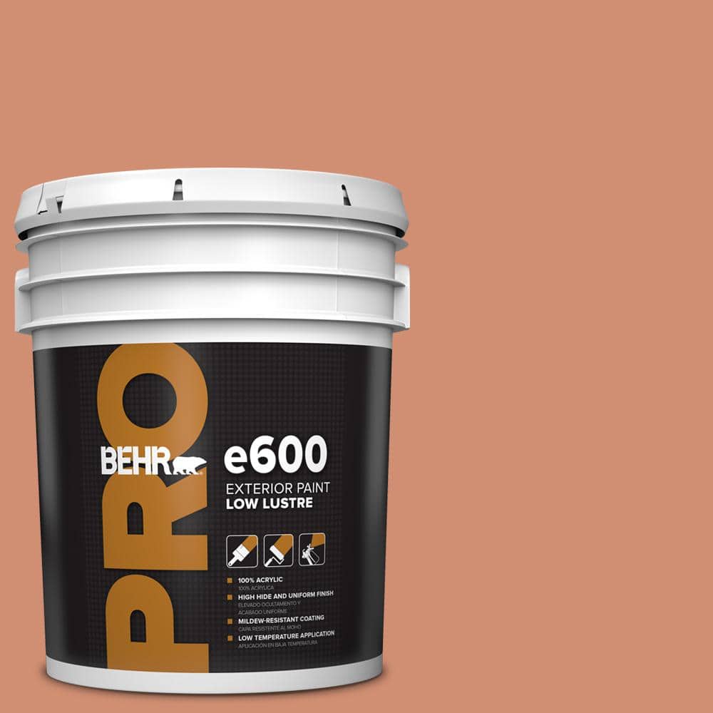 BEHR PRO 5 gal. #M200-5 Terra Cotta Clay Low Luster Exterior Paint