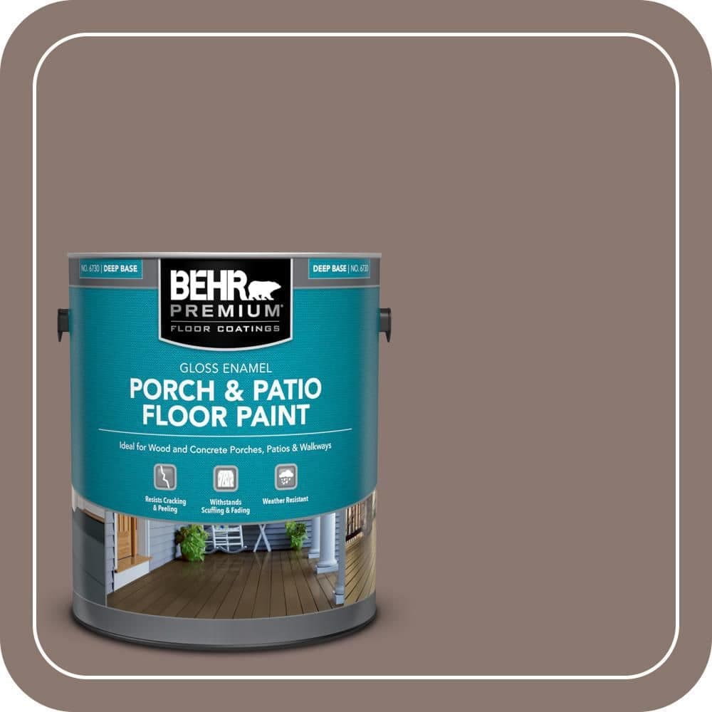 BEHR PREMIUM 1 gal. #PPF-41 Cedar Plank Gloss Enamel Interior/Exterior Porch and Patio Floor Paint