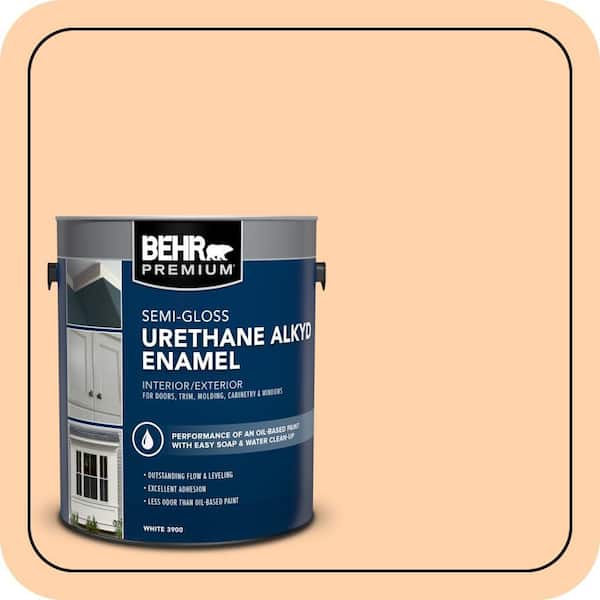 BEHR PREMIUM 1 gal. #270A-3 Luminary Urethane Alkyd Semi-Gloss Enamel Interior/Exterior Paint (2)