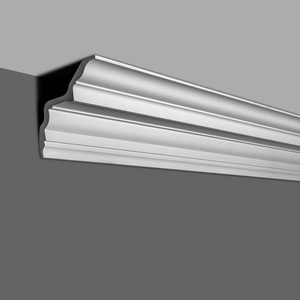 American Pro Decor 5 in. x 5 in. x 94-1/2 in. Plain Polyurethane Crown Moulding Pro Pack 15-1/2 LF (2-Pack) (2)