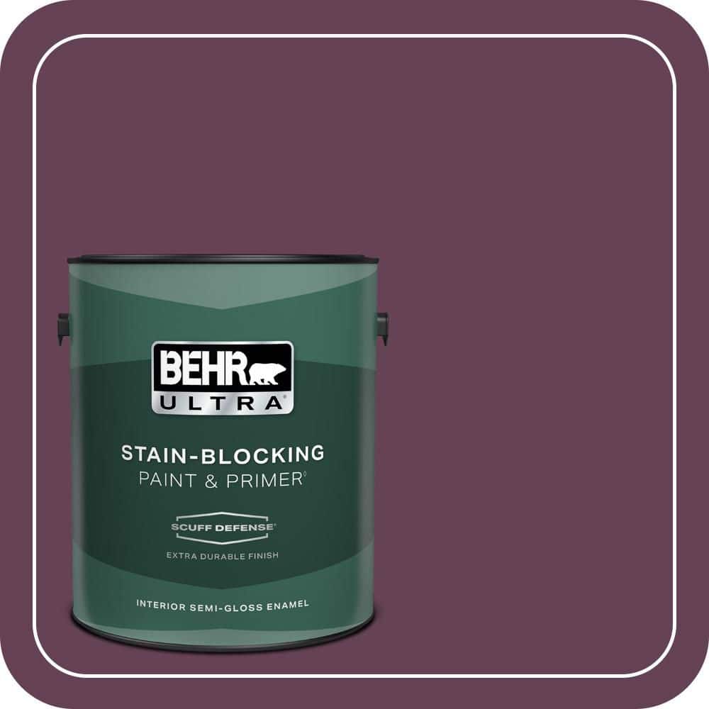 BEHR ULTRA 1 gal. #S-G-690 Delicious Berry Extra Durable Semi-Gloss Enamel Interior Paint & Primer