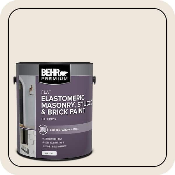 BEHR PREMIUM 1 gal. #MS-32 Glacier White Elastomeric Masonry, Stucco and Brick Exterior Paint (2)