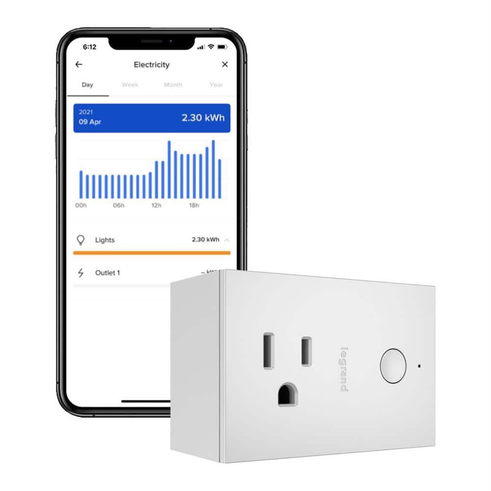 Legrand radiant with Netatmo Wireless Decorator Rocker Smart Dimmer, Smart Plug-In Switch with Netatmo, White (1)