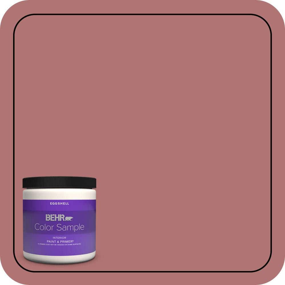 BEHR PREMIUM PLUS 8 oz. #S140-5 Red Gerbera Eggshell Enamel Interior Paint & Primer Color Sample