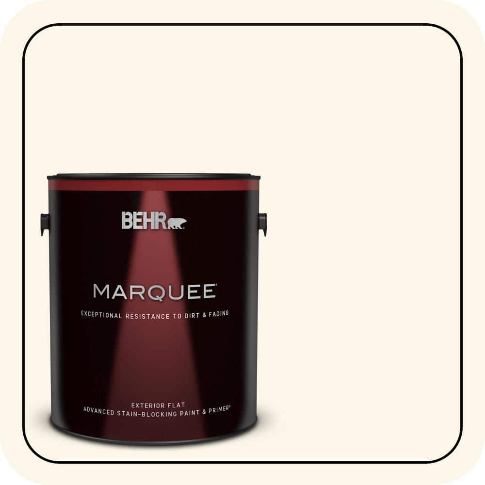 BEHR MARQUEE 1 gal. #PWN-21 Fragrant Jasmine Flat Exterior Paint & Primer